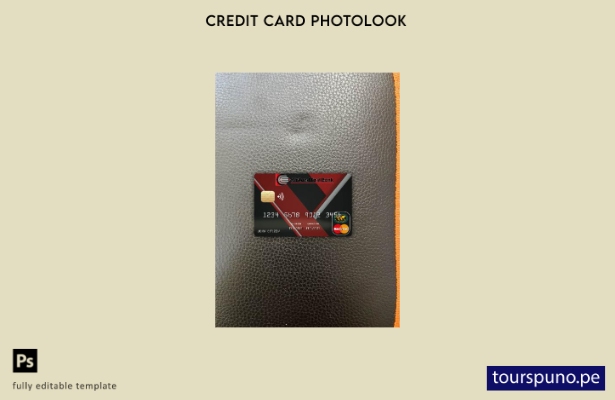 listo para imprimir Congo Afriland Primer banco mastercard photolook plantilla f